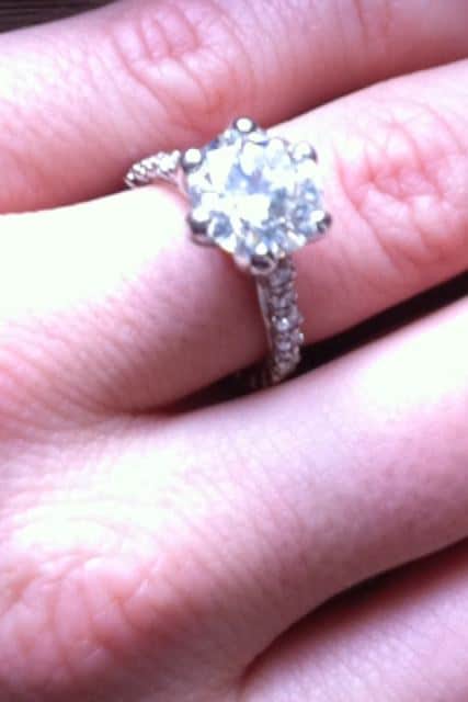 My engagement ring from my love hughhefner 