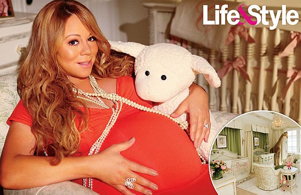 mariah carey twins nursery. Awwww, how cute Mariah Carey