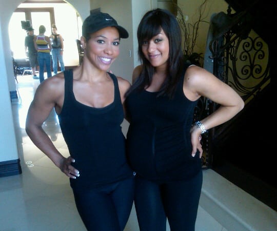 tia mowry pregnant baby shower. Tia Mowry#39;s trainer, Jeanette