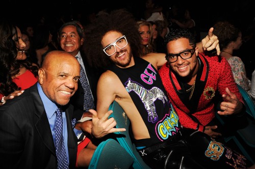 BERRY GORDY, REDFOO AND SKYBLU OF LMFAO